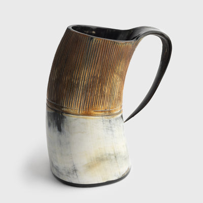 Jarl's Horn Mug, Carved