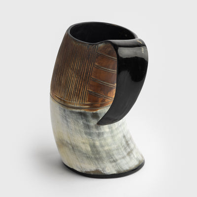 Jarl's Horn Mug, Carved
