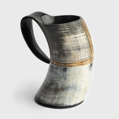 Jarl's Horn Mug, Carved