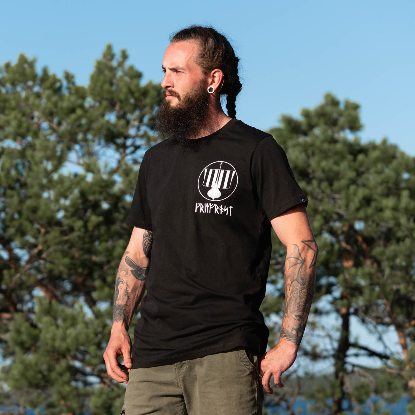 Premium Tee, Warcry, Svart