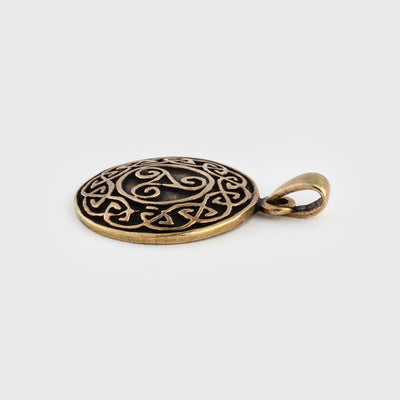 Triskele Amulet, Bronze