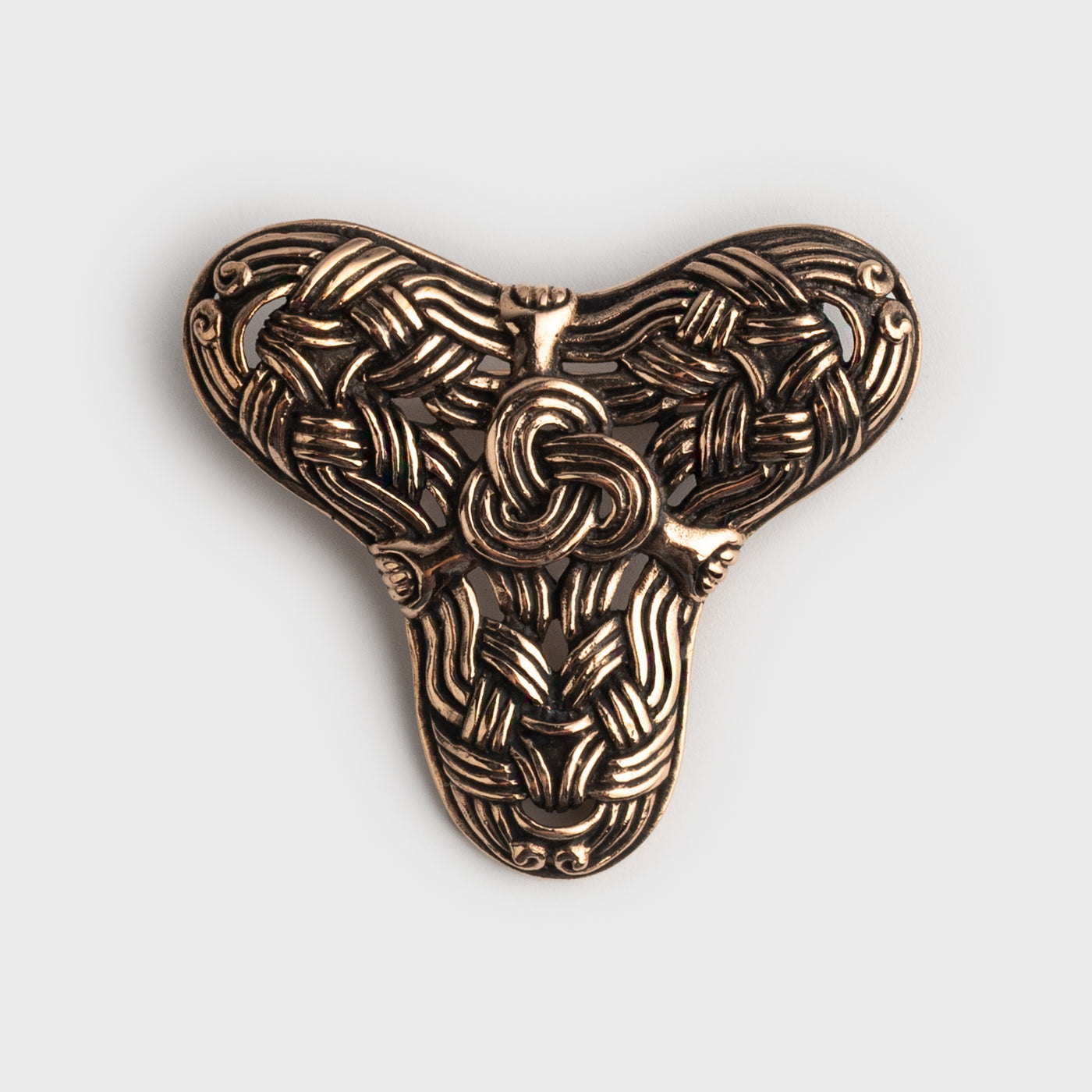 Birka Threefoil Brooch, Bronze