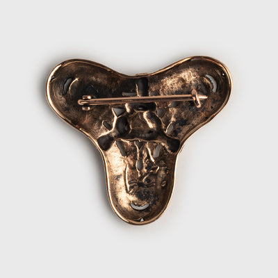 Birka Threefoil Brooch, Bronze