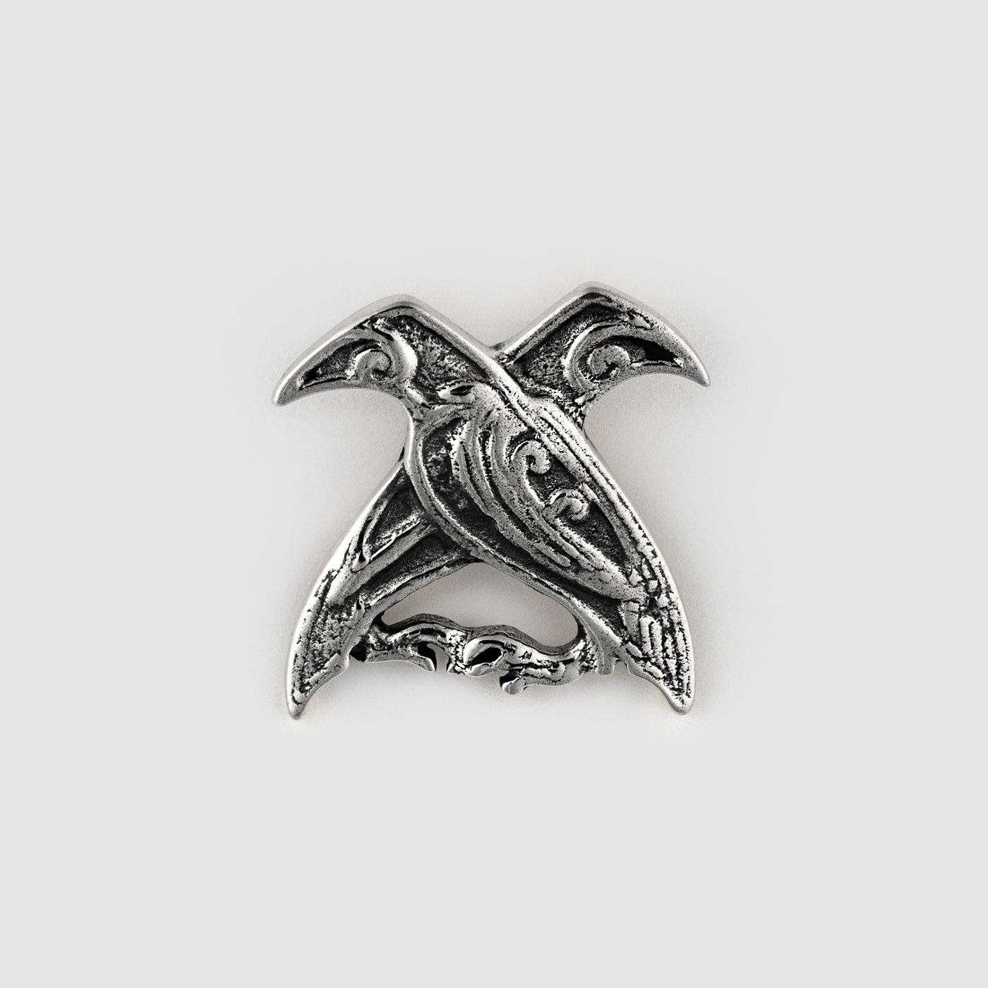 Huginn & Muninn Pendant, Silver