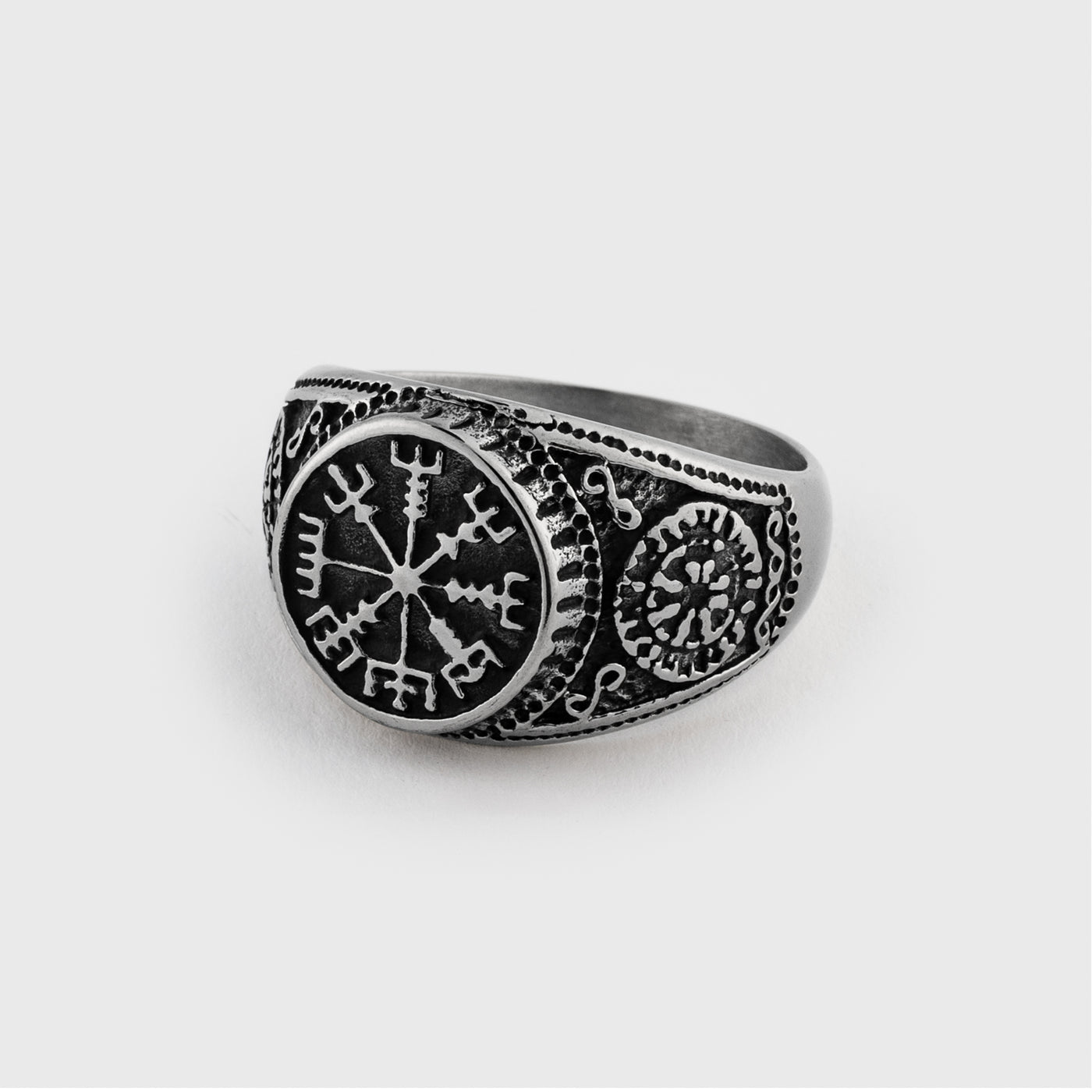 Vegvisir ring, Rostfritt stål