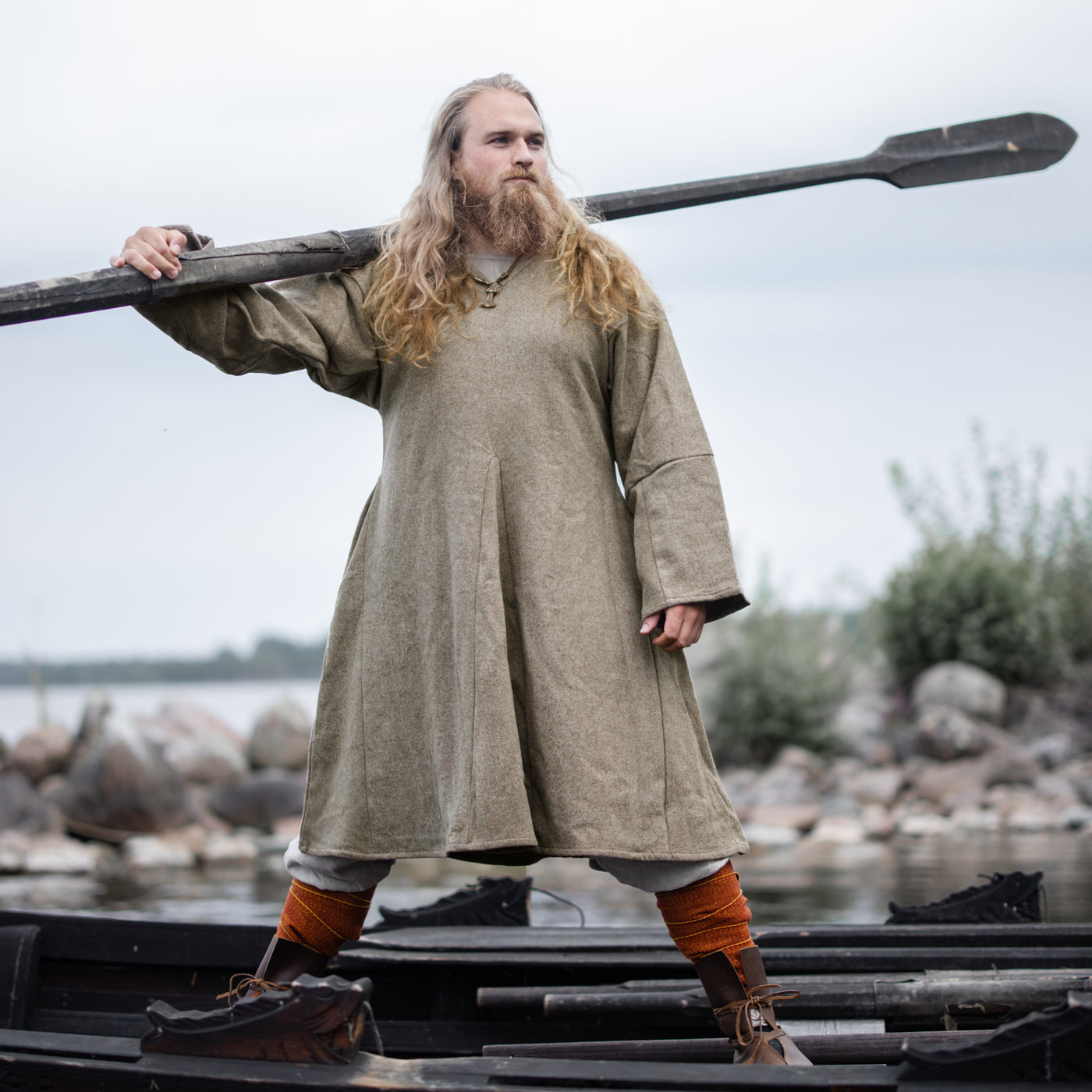 Viking Kyrtill i ylle, Kragelund, Brun