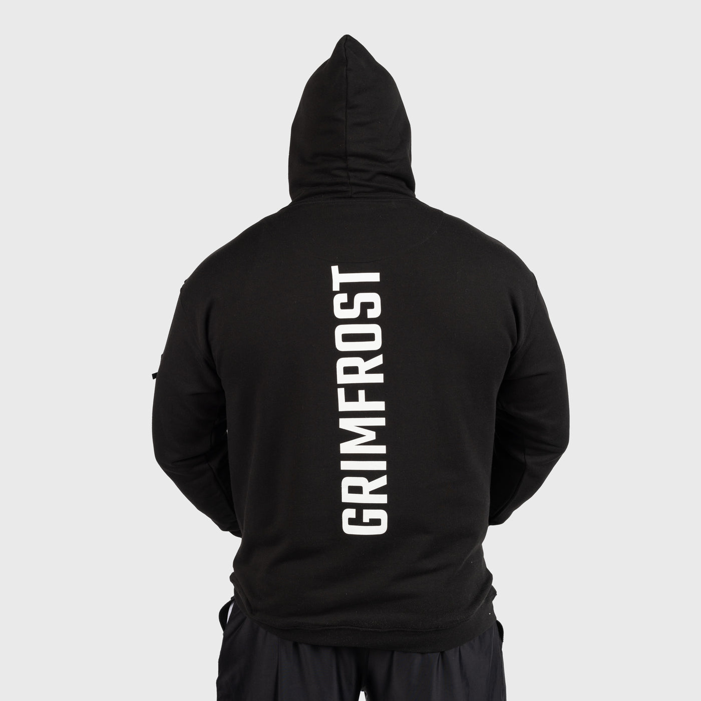 Classic Hoodie, Big Logo, Svart