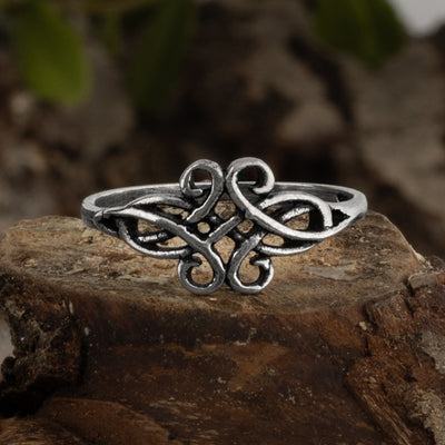 Virvelring, silver