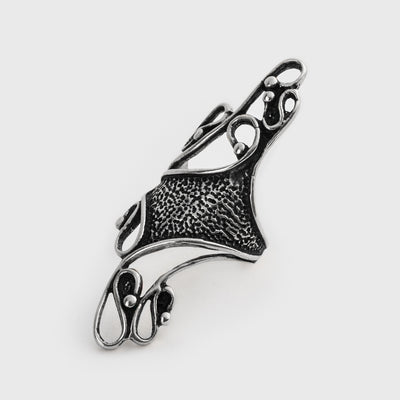 Ring med virvlar, sterling silver
