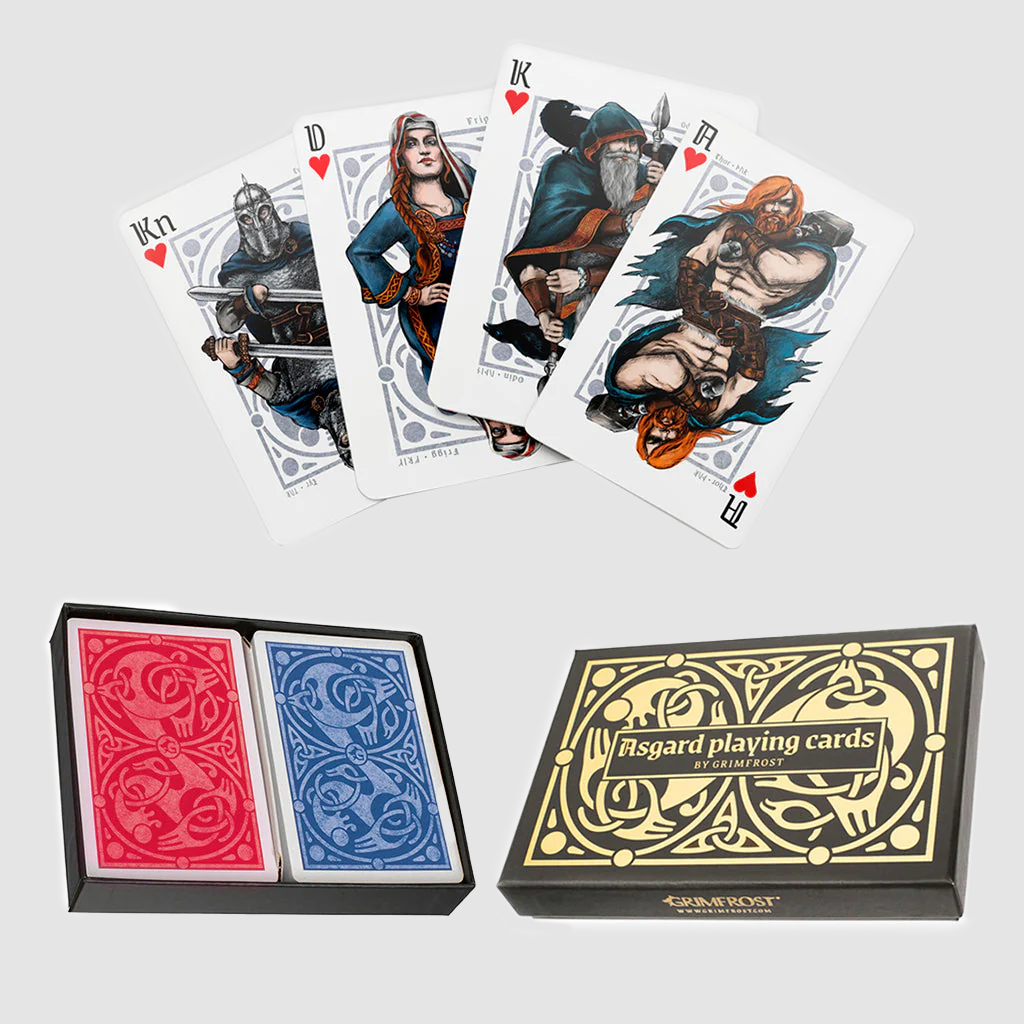 Asgard pokerkort, dubbel kortlek, ask