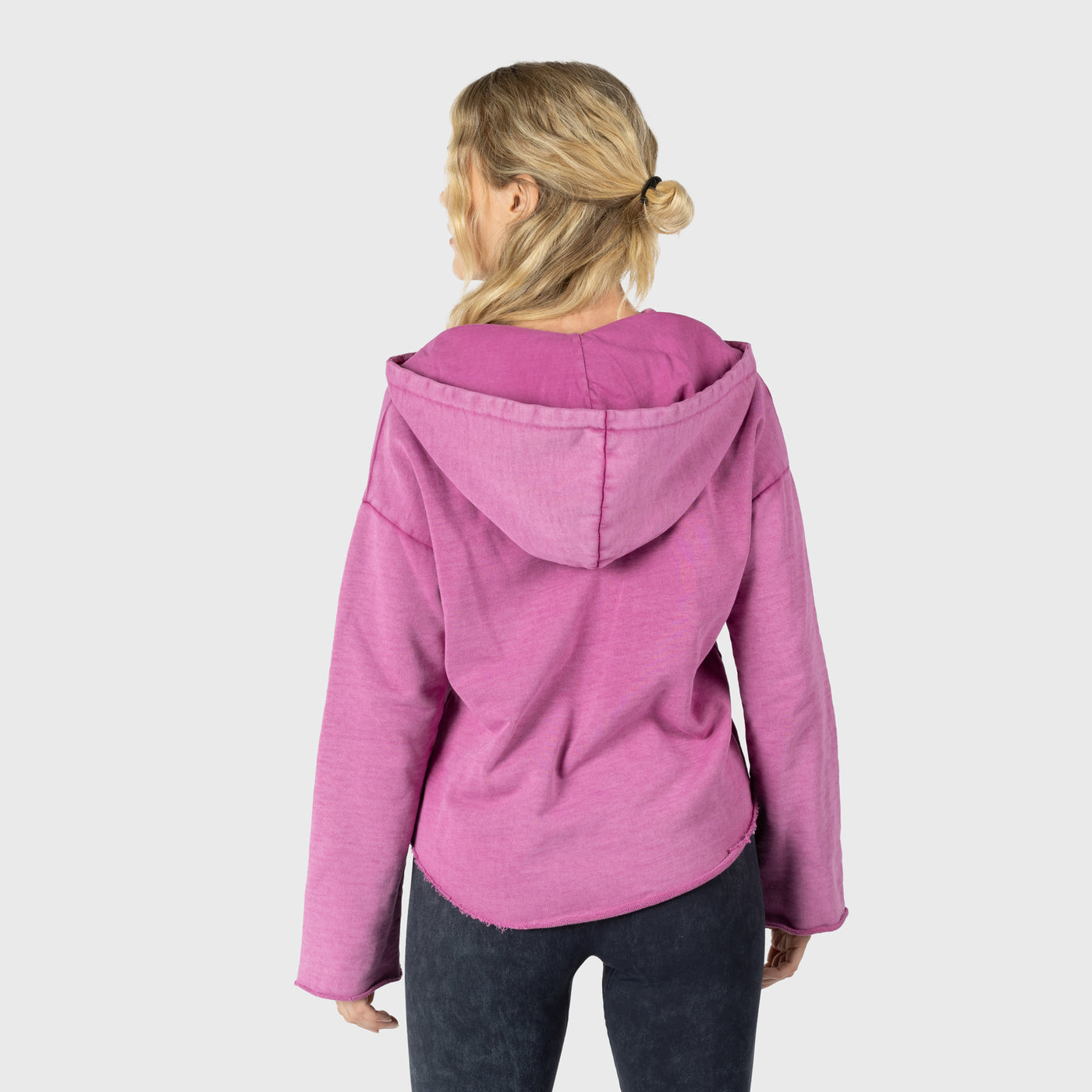 Women's Crop Hoodie, Shieldmaiden, Pink