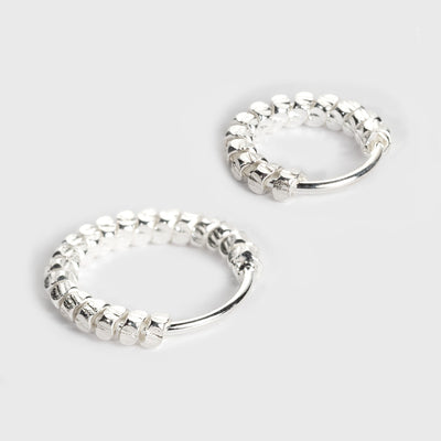 Silver Nose Ring, Segmented Design