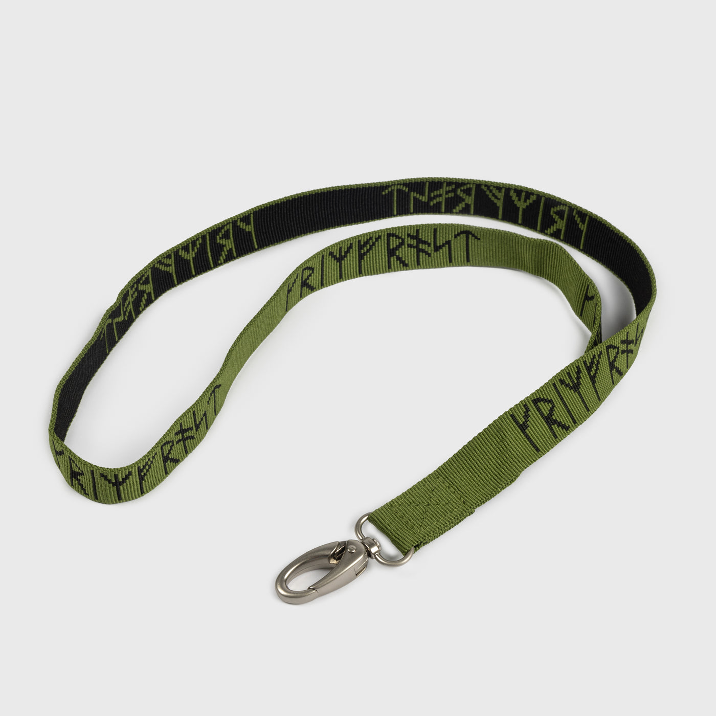 Grimfrost Woven Lanyard, Green