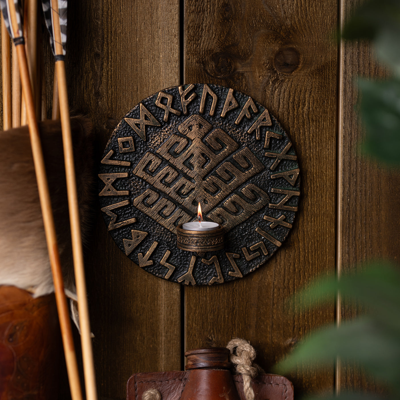 Wall Tealight Holder, Yggdrasil