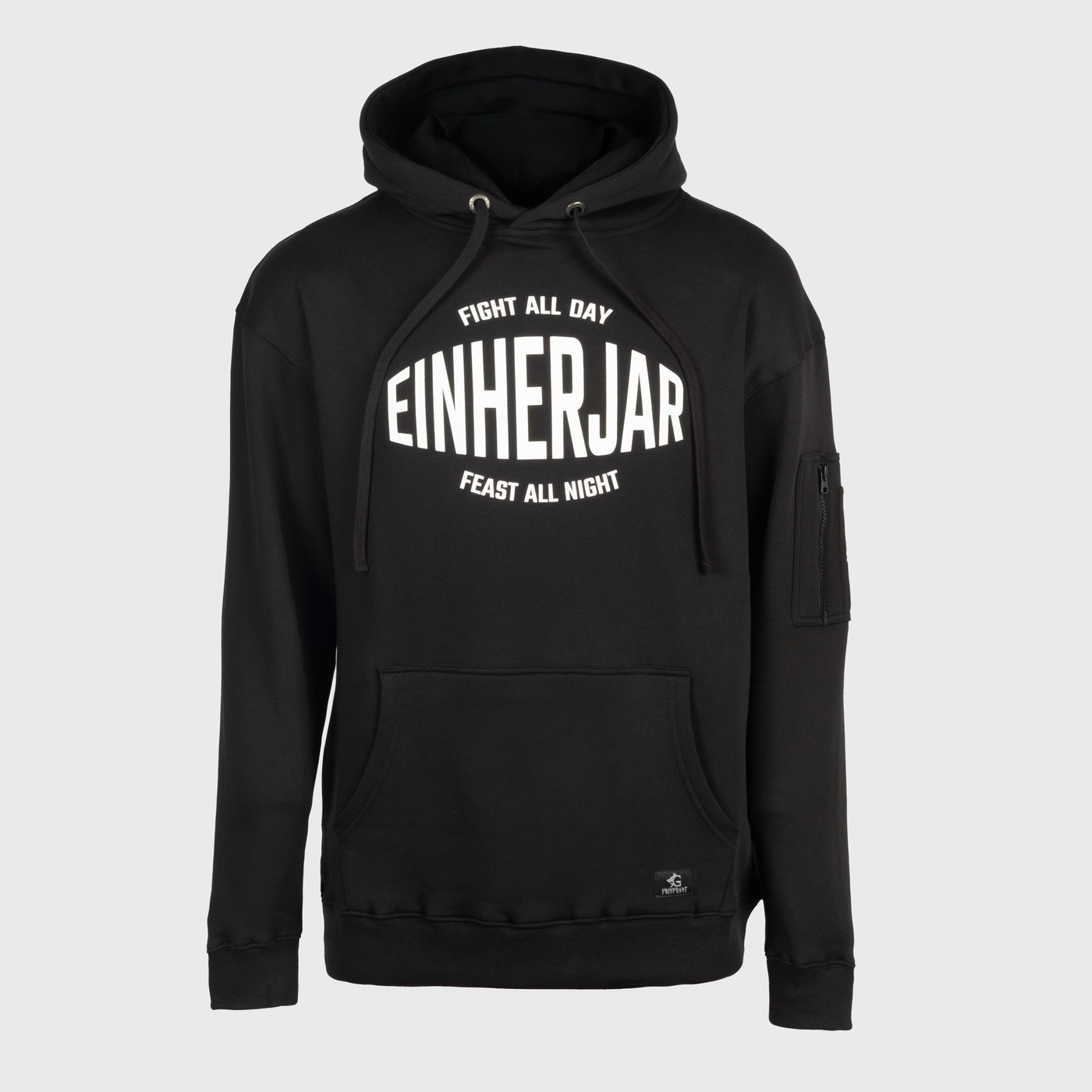 Classic Hoodie, Einherjar, Svart