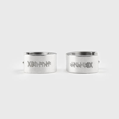 Huggie Earring, Gibu Aujam, Double side print