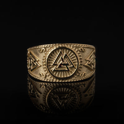 Valknut Ring, Guldpläterad