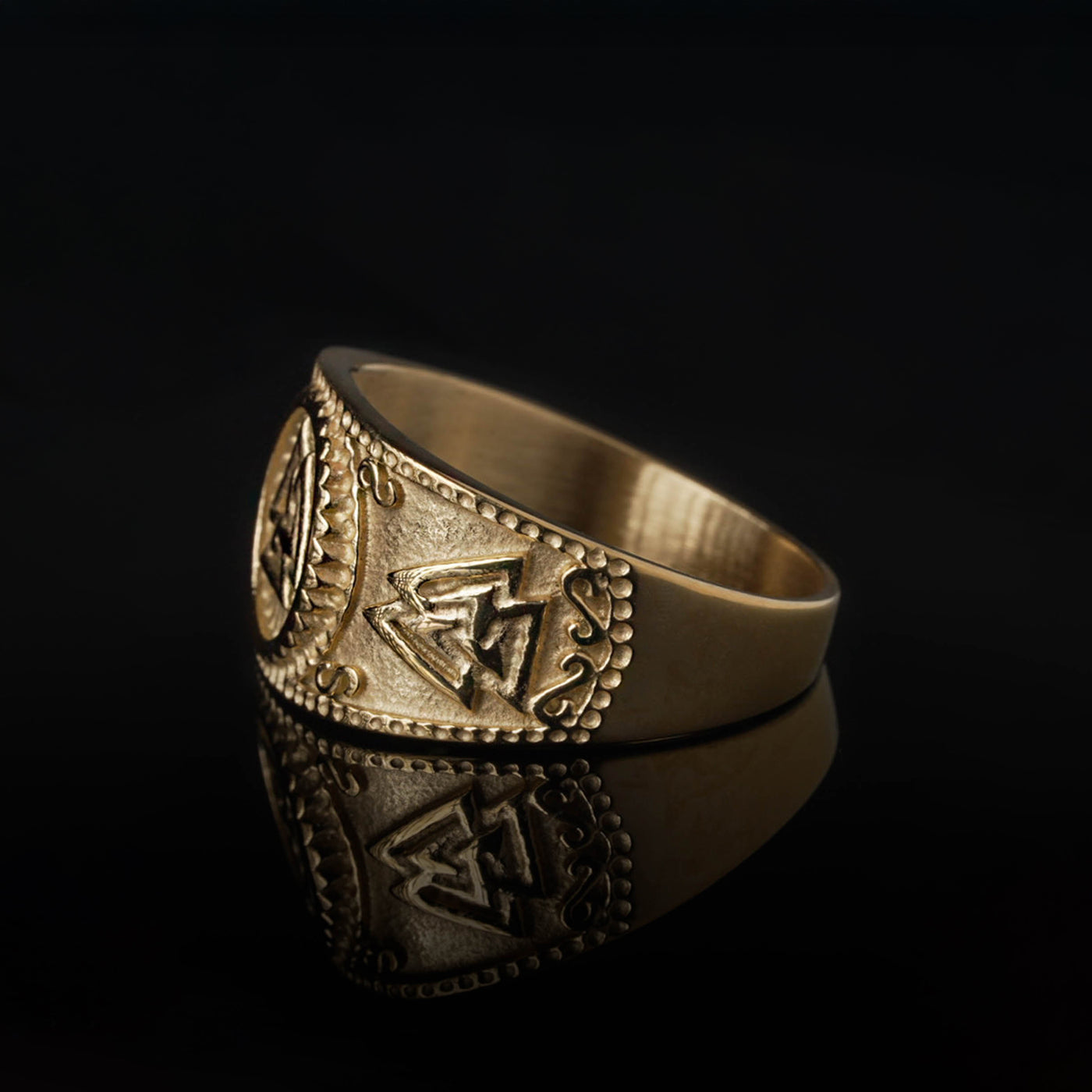 Valknut Ring, Guldpläterad