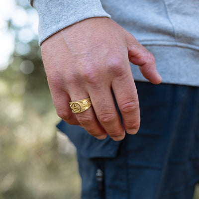 Valknut Ring, Guldpläterad