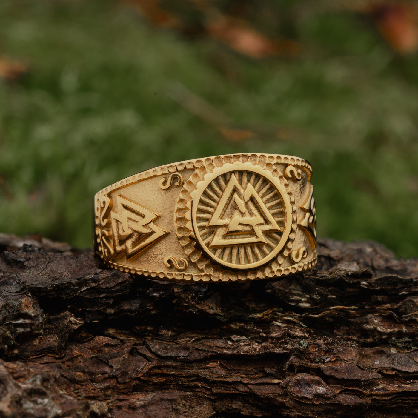 Valknut Ring, Guldpläterad