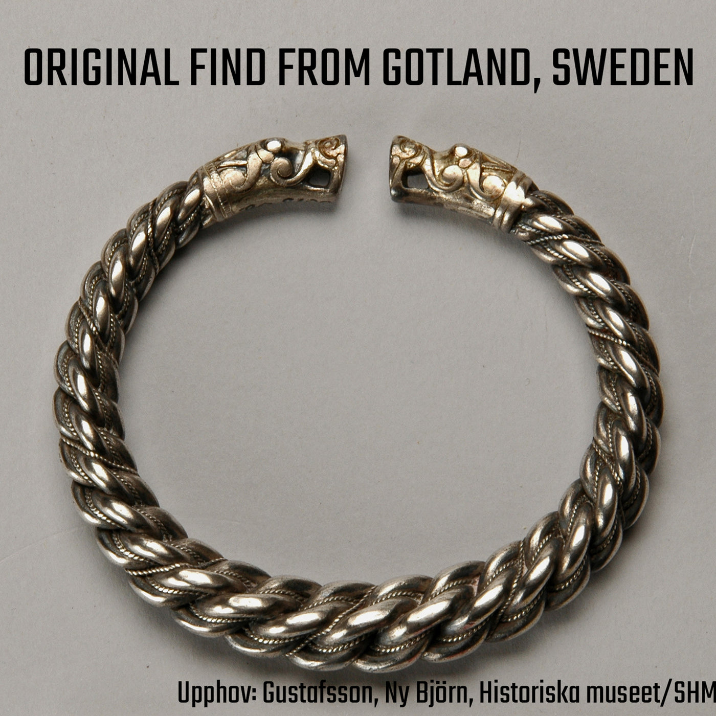 Premium Gotland-armring, Silver
