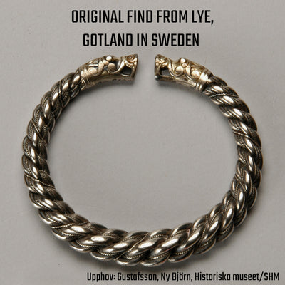 Premium Gotland-armring, Tjock, Silver