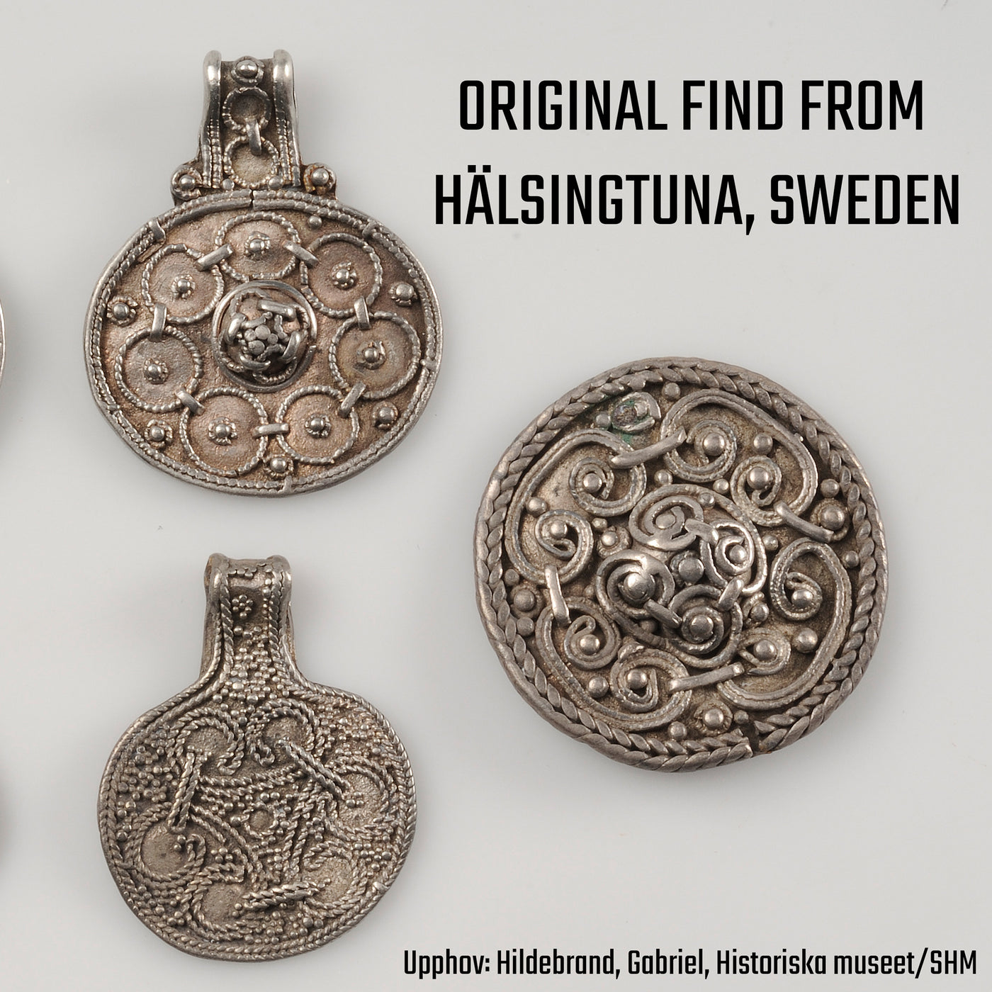 Premium filigranbrosch, silver