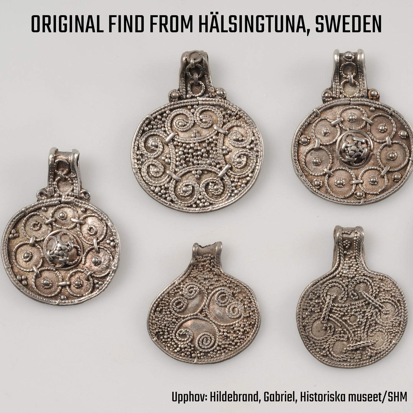 Premium hängsmycke, Filigrandesign, Silver