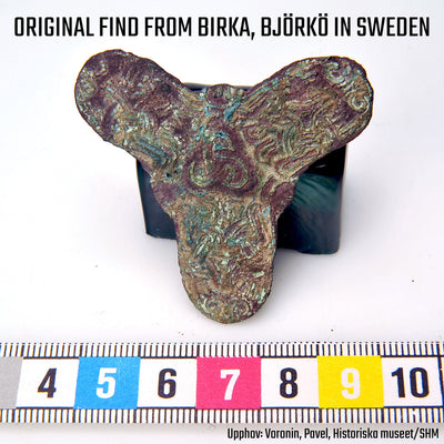 Birka treklöverbrosch, Brons