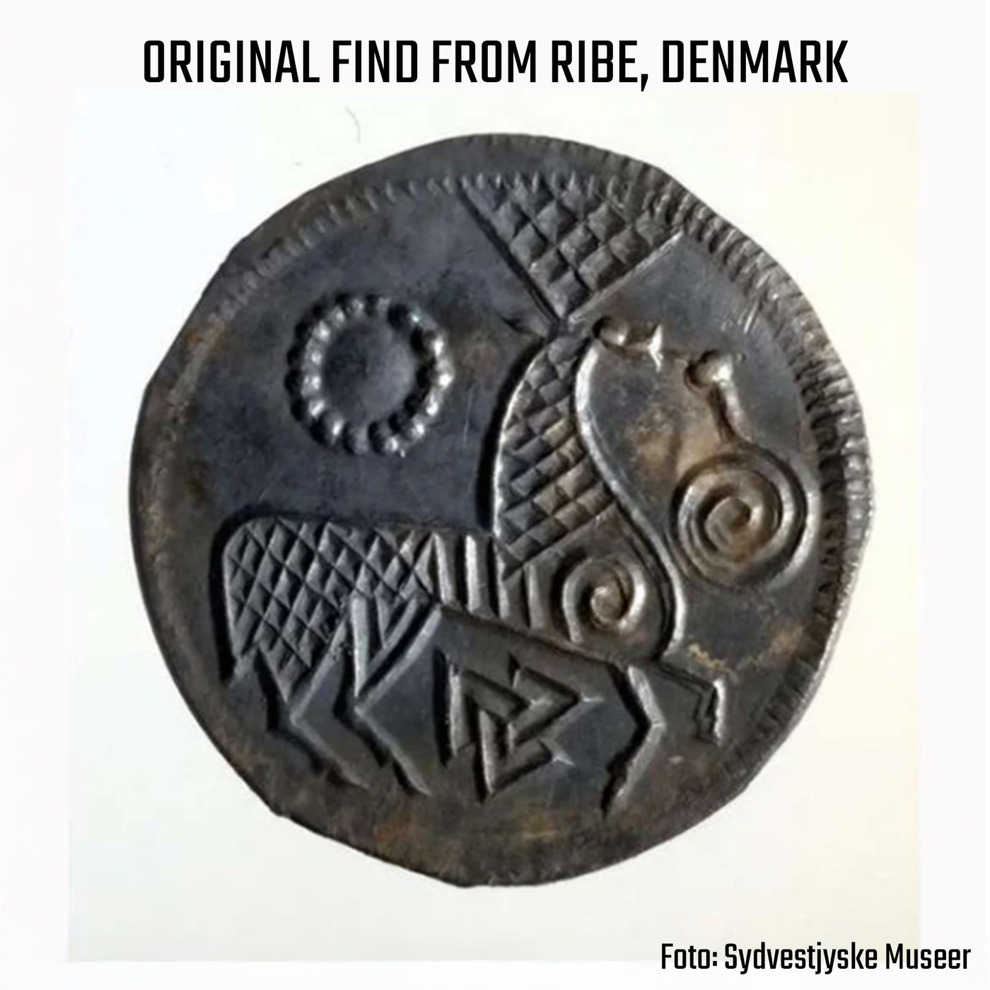 Hängsmycke, Hjortmynt, Silver
