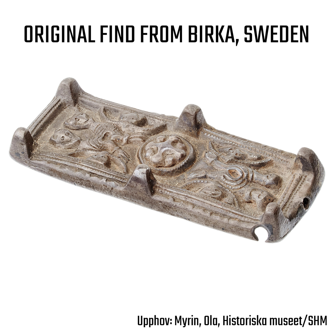 Birka-brosch, Bj 539, Silver