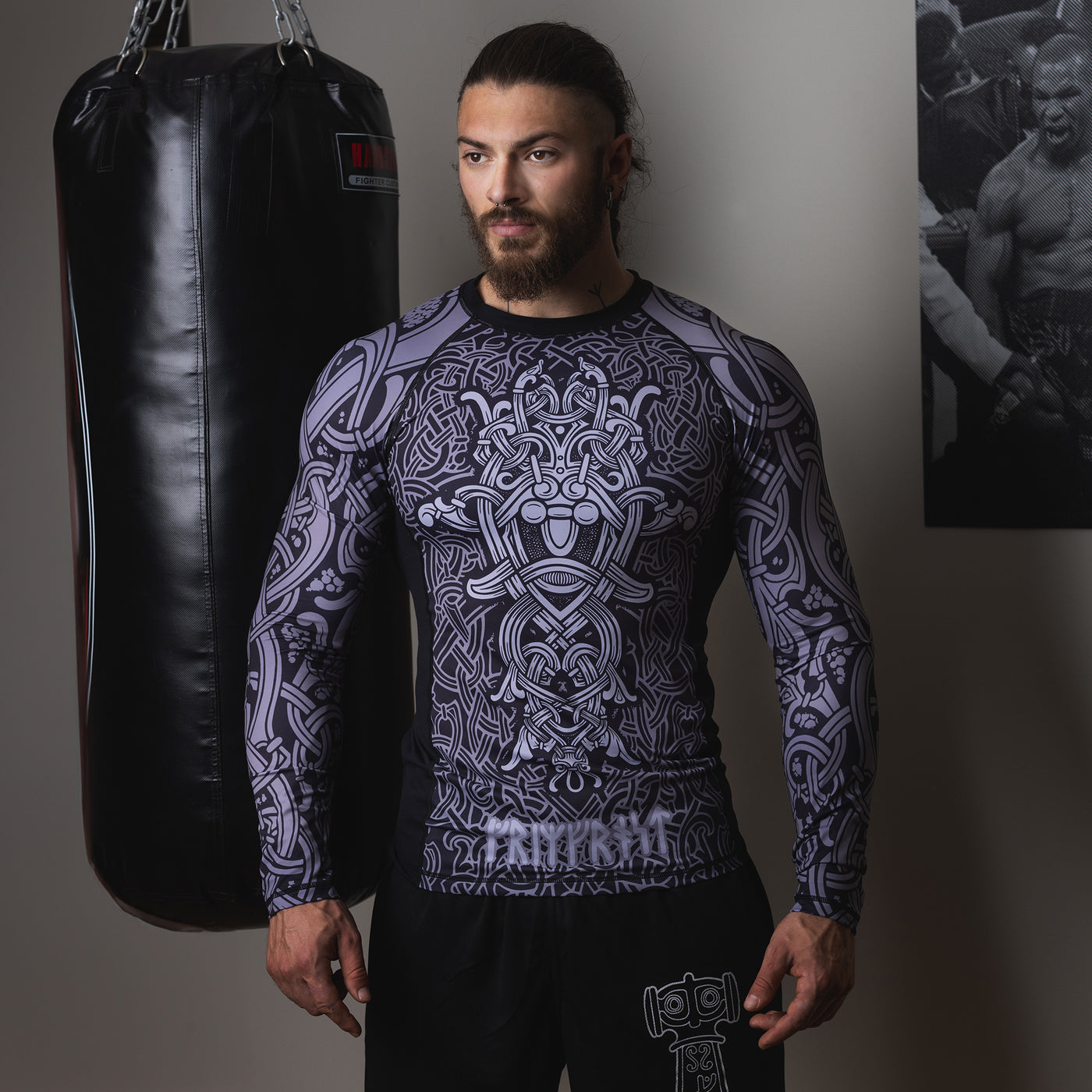 Grimfrost Rashguard, Knutmönster