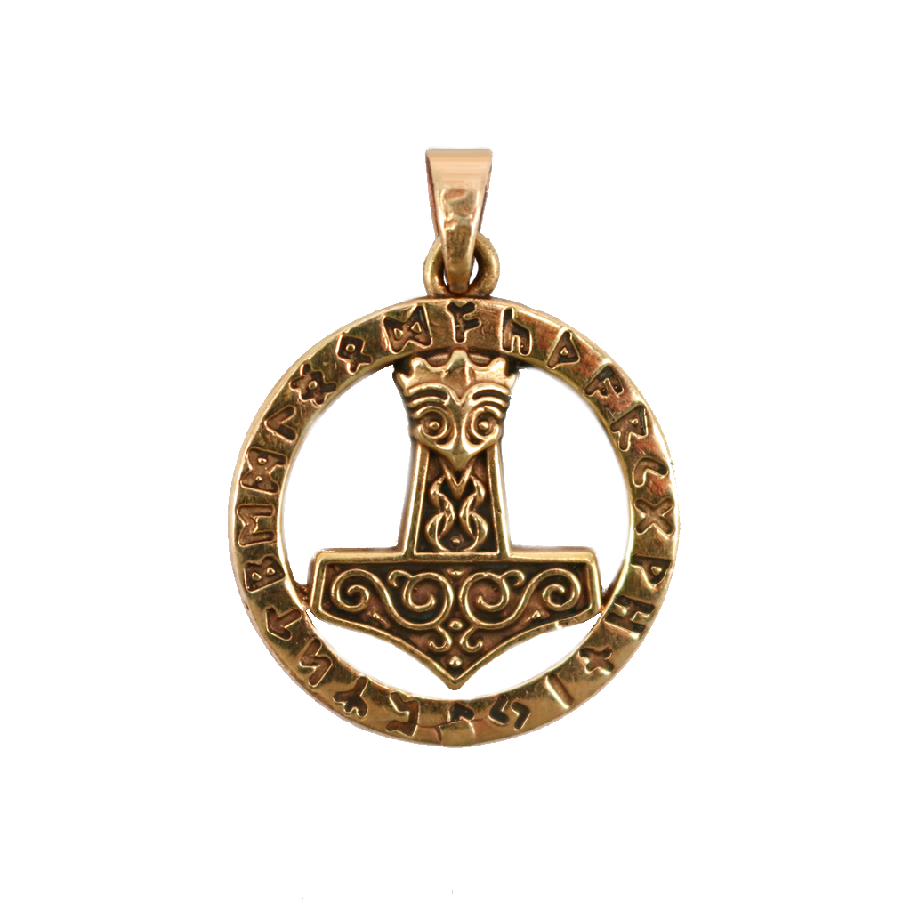 Thor's Hammers - Rune Thor's Hammer, Bronze - Grimfrost.com