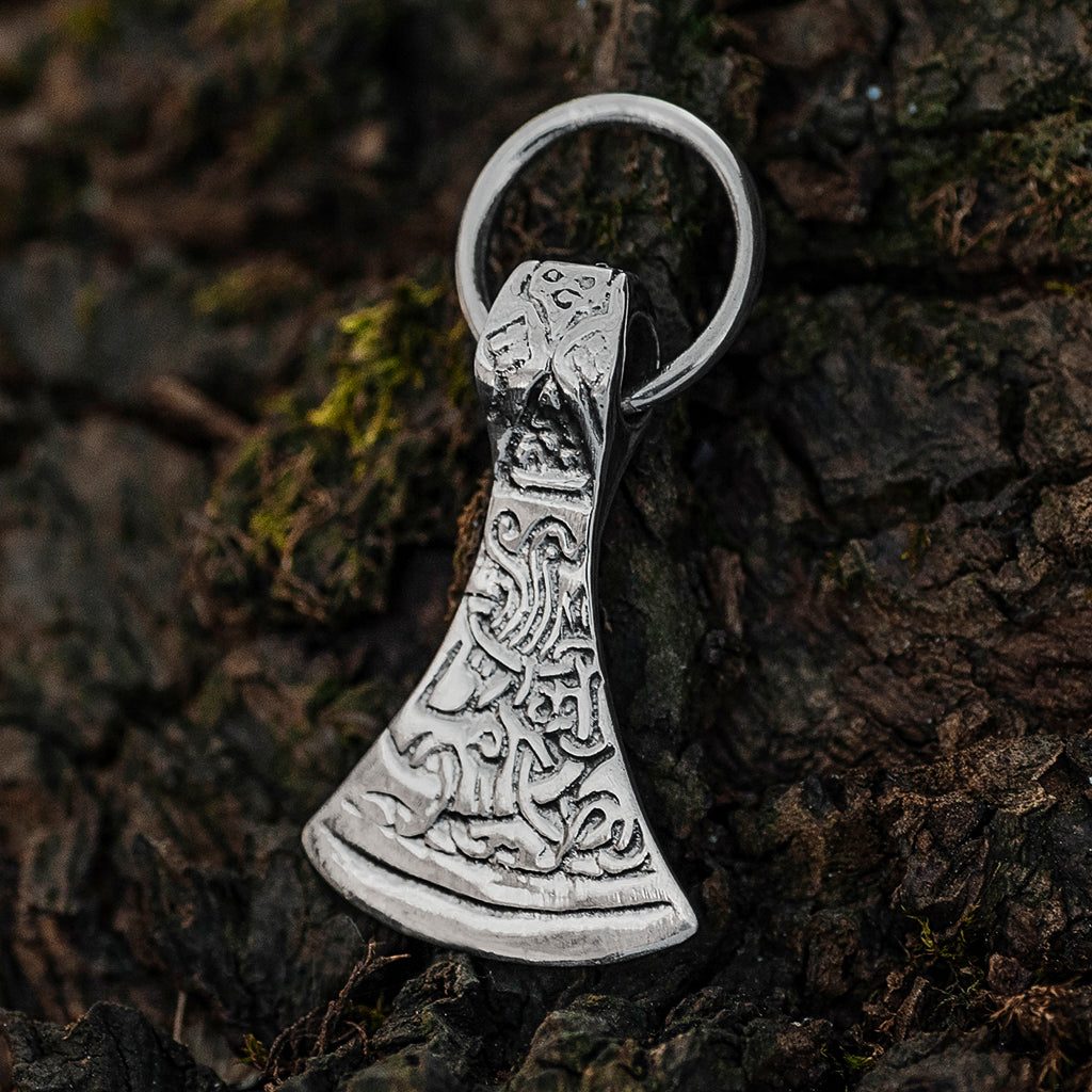 Pendants - Axe Pendant, Silver - Grimfrost.com