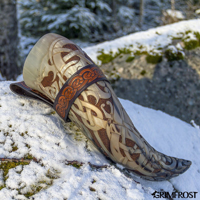 Premium Items - Premium Drinking Horn, Drekar - Grimfrost.com