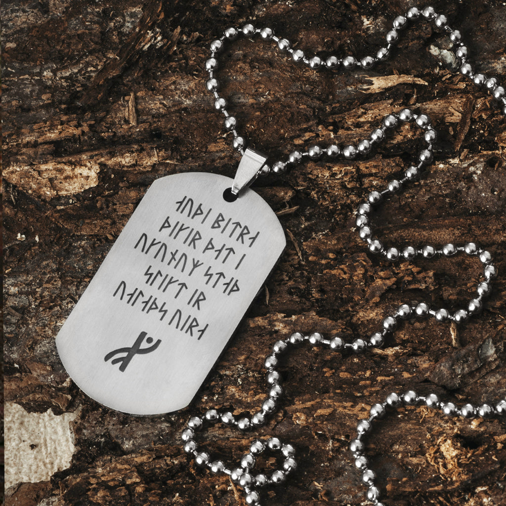 Dog Tags - Havamal Dog Tag, Stanza 10 - Grimfrost.com