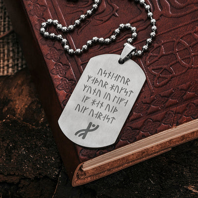 Dog Tags - Havamal Dog Tag, Stanza 16 - Grimfrost.com