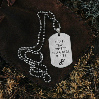 Dog Tags - Havamal Dog Tag, Stanza 76 - Grimfrost.com