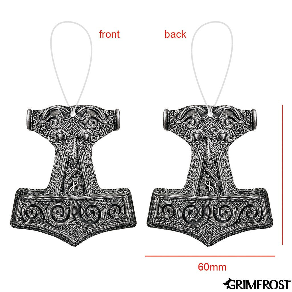 Car Accessories - Car Air Freshener, Mjolnir - Grimfrost.com