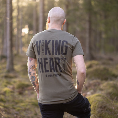 Premium Tee, Viking Heart, Grön