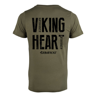 Premium Tee, Viking Heart, Grön