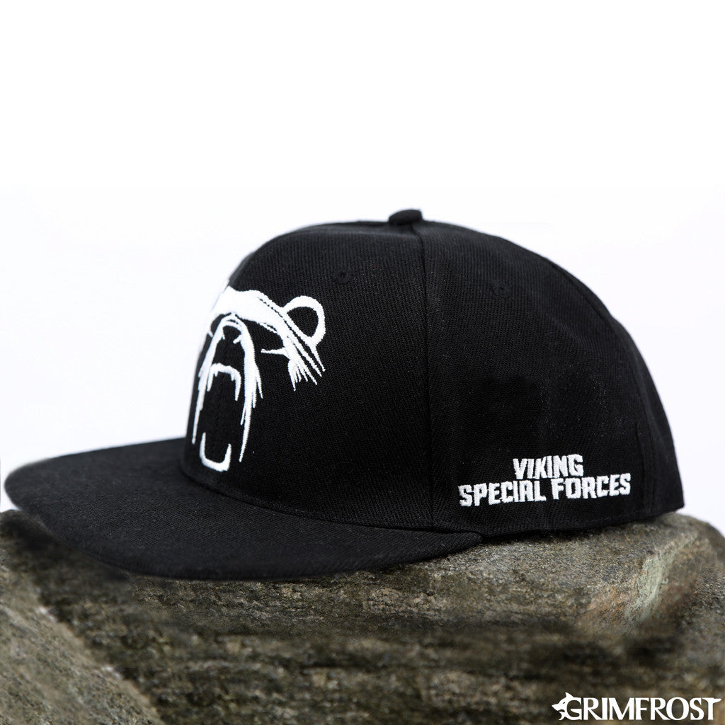 Caps - Berserker Snapback Cap, Black - Grimfrost.com