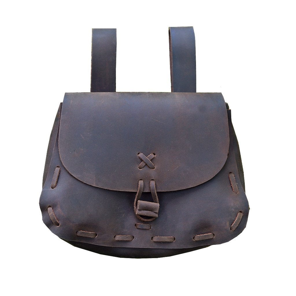 Bags & Pouches - Viking Belt Bag, Oiled Leather - Grimfrost.com