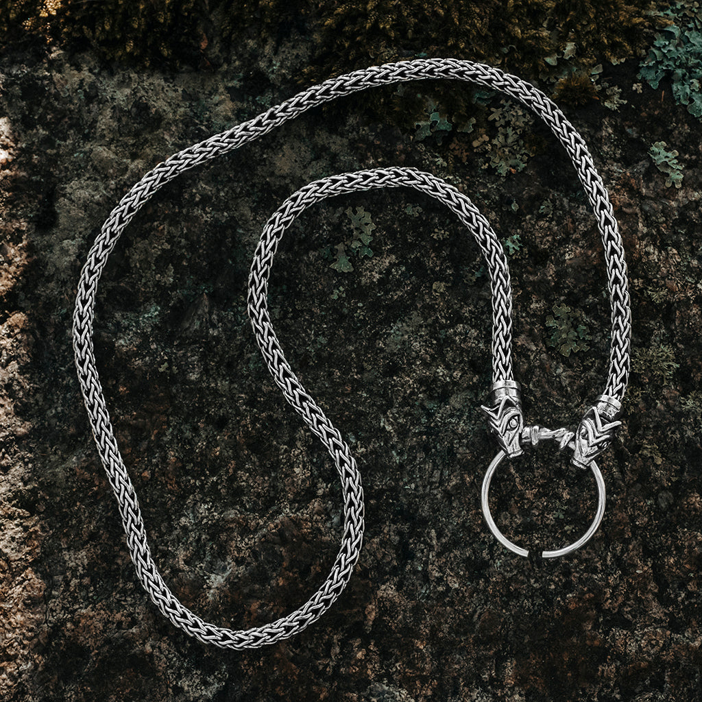 Valhalla Wolf Chain, Silver