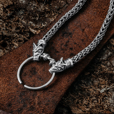 Valhalla Wolf Chain, Silver