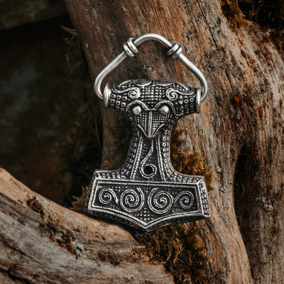 Thor's Hammers - Skane Thor's Hammer, XL, Silver - Grimfrost.com