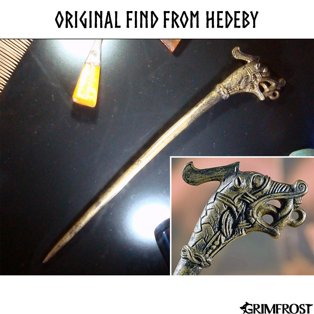 Hair Jewelry - Hedeby Hairpin, Bronze - Grimfrost.com