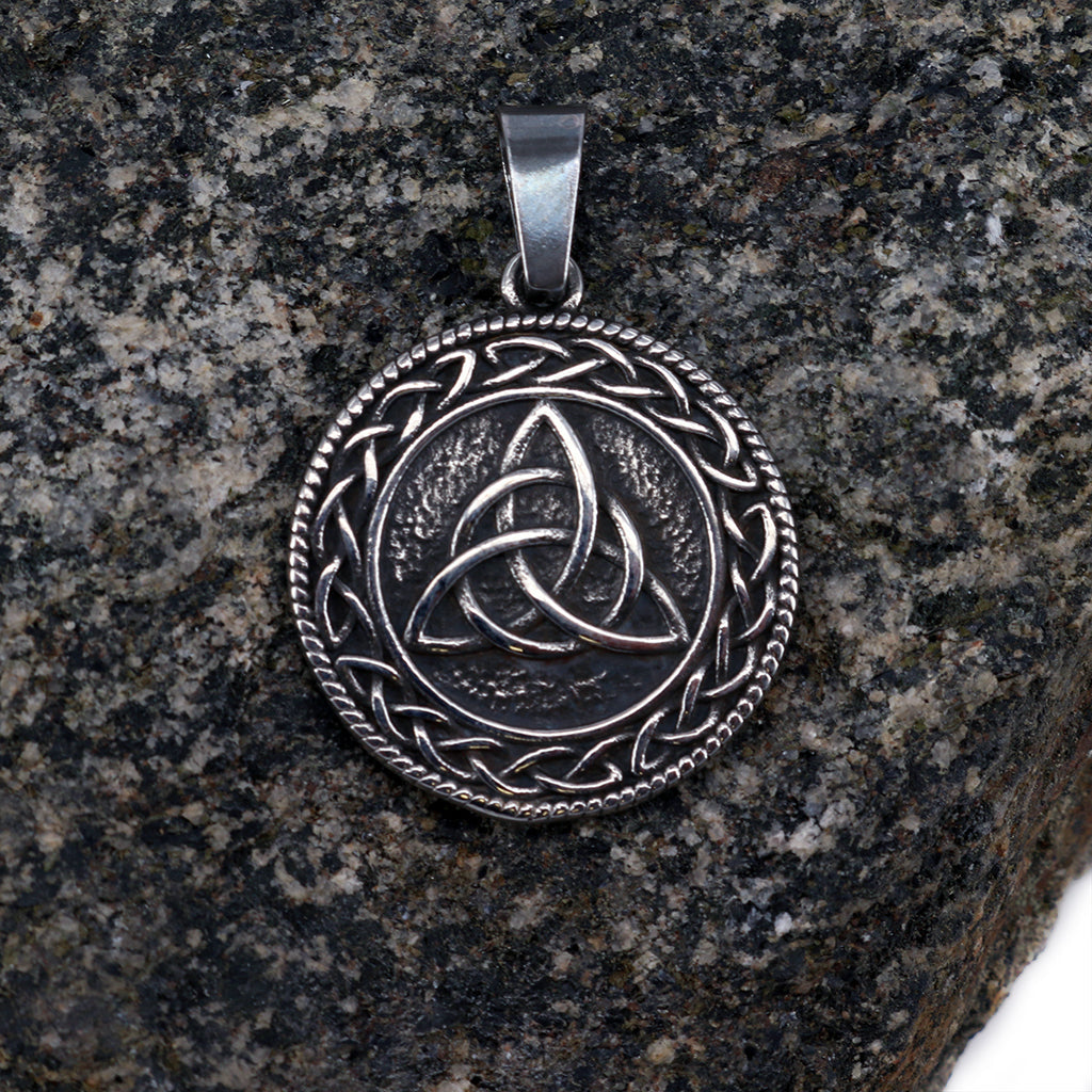 Pendants - Triquetra Pendant, Stainless Steel - Grimfrost.com