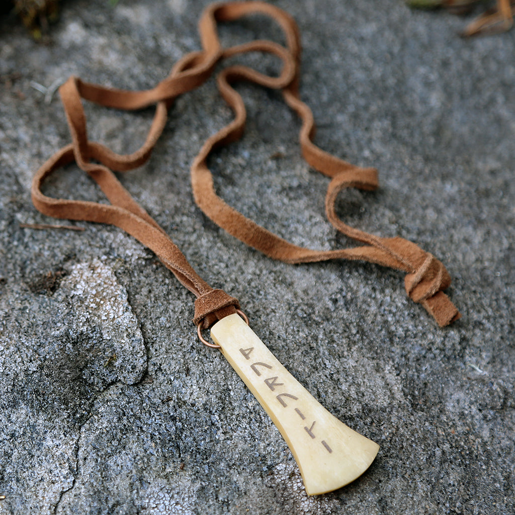 Bone Amulets - Thor Amulet, Bone - Grimfrost.com