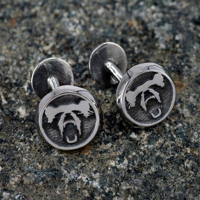 Cufflinks - Berserker Cufflinks, Stainless Steel - Grimfrost.com